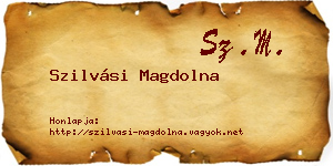 Szilvási Magdolna névjegykártya